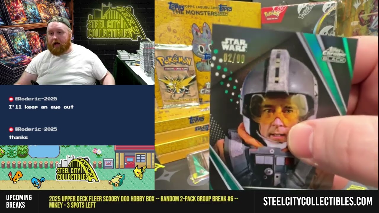 LIVE BREAK SPECIAL* 2023 Topps Star Wars Chrome Black Hobby Box