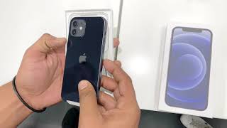 iPhone 12 Quick Unboxing Black 64 GB 4K Video