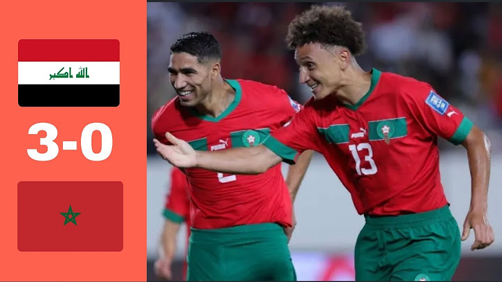 ملخص مباراه العراق و المغرب 3-0