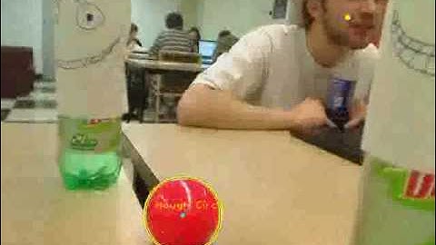 Locating red ball using the opencv hough circle with a running camera