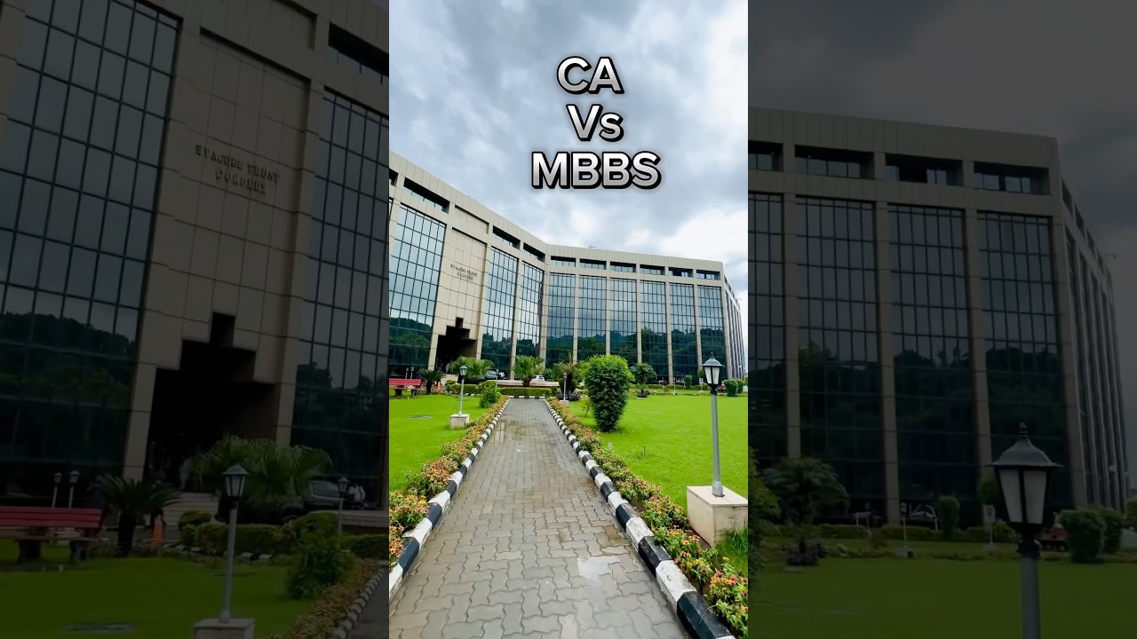 CA vs MBBS #shorts #shortfeed #vlog #mbbs #charteredaccountant #comparison