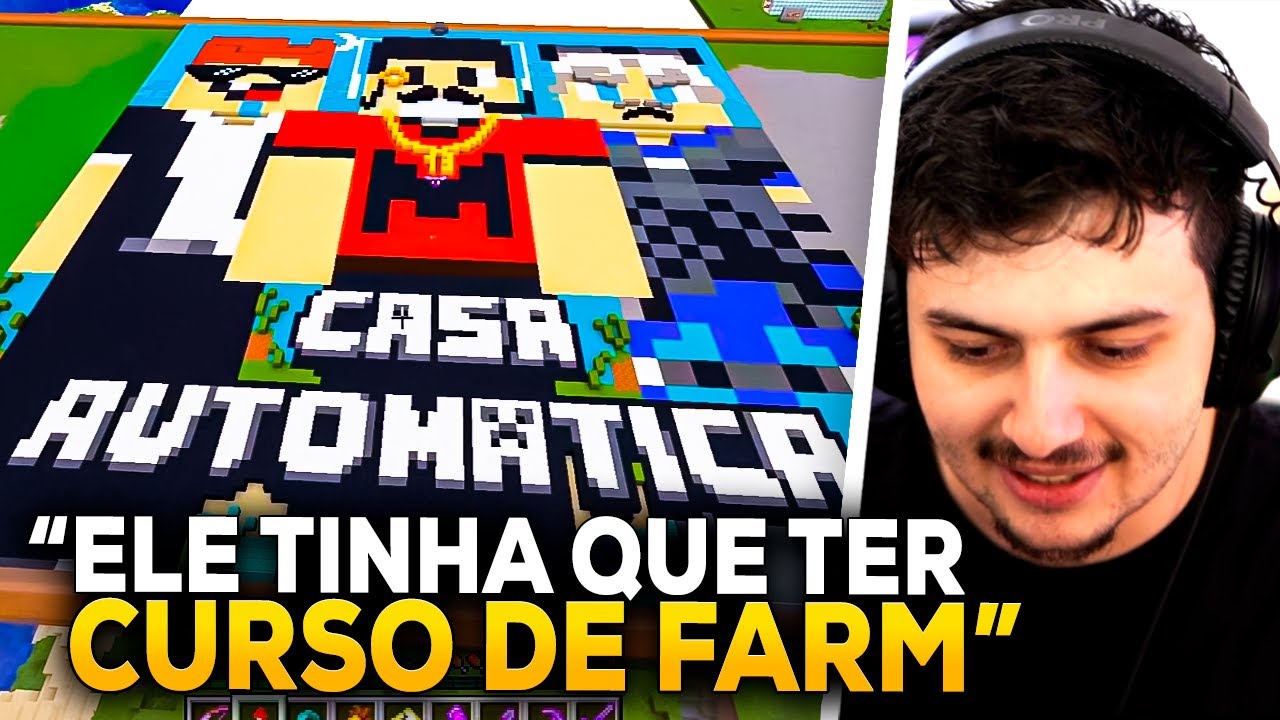 GABE REAGE 1 HORA de Casa Automática - Minecraft Em busca da casa automática #300 parte II