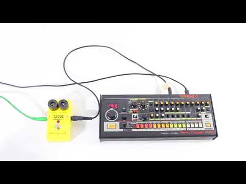 Roland TR-08 through various distortion/drive pedals. - YouTube
