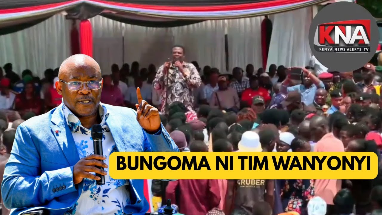 ''HII BUNGOMA TUMEAMUA NI TIM WANYONYI,'' MP WALUKE SAYS INFRONT OF DIDMUS BARASA