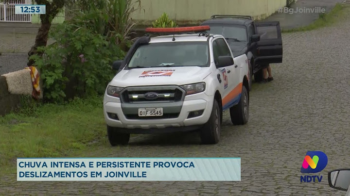Chuva intensa e persistente provoca deslizamentos em Joinville