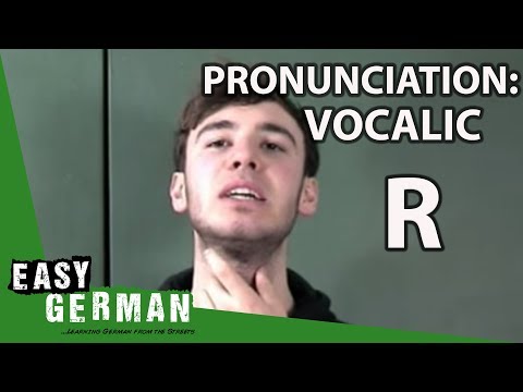 Visual Guide to German Ponunciation - vocalic R