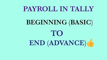 Payroll in Tally ERP 9 - Step by step (HINDI) All steps with examples