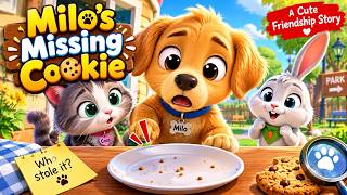 Milo’s Missing Cookie 🍪🐶  Cute Puppy Mystery Story for Kids  Funny Animal Cartoon