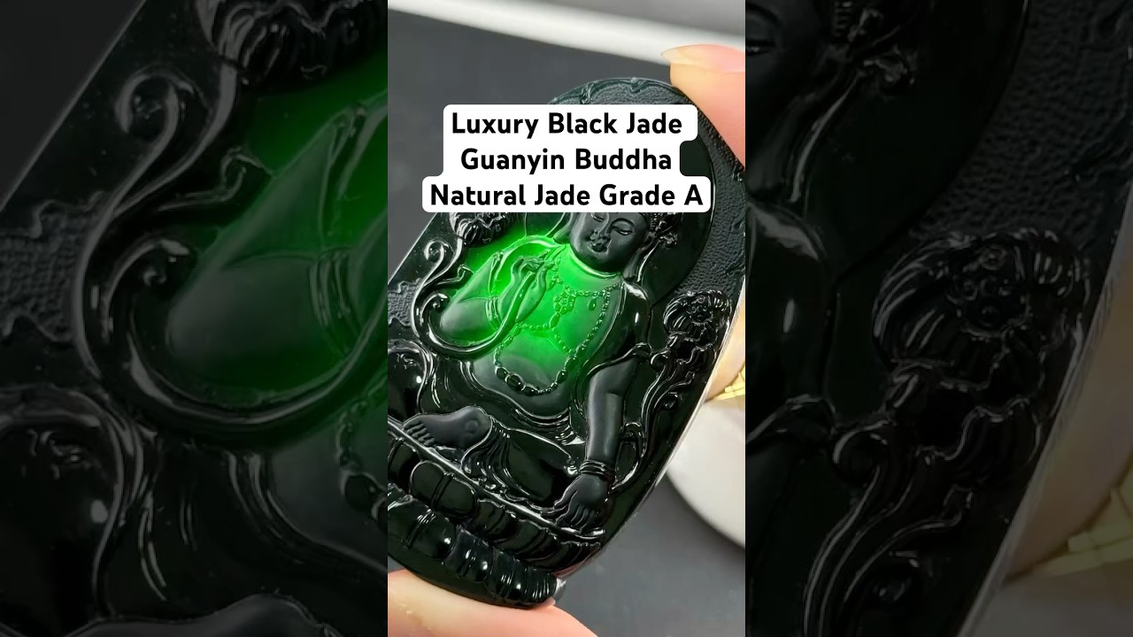 Luxury Black Jade Guanyin Buddha 