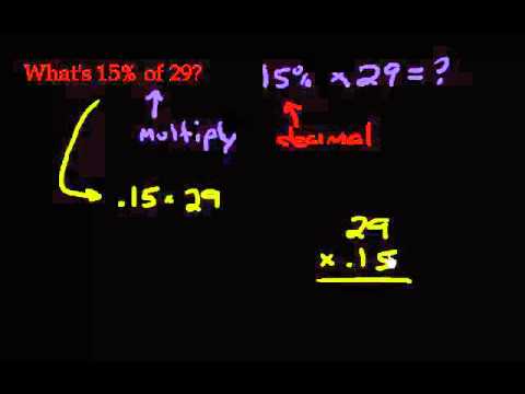 Finding the percentage of a number