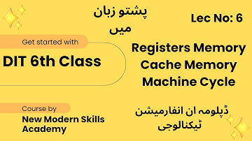 Register , Cache Memory &  Machine cycle I Computer Memory I DIT in Pushto I Computer Course I