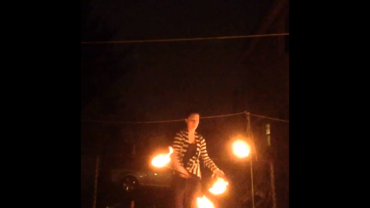 Jessica Lynn- Double Staff Fire Demo