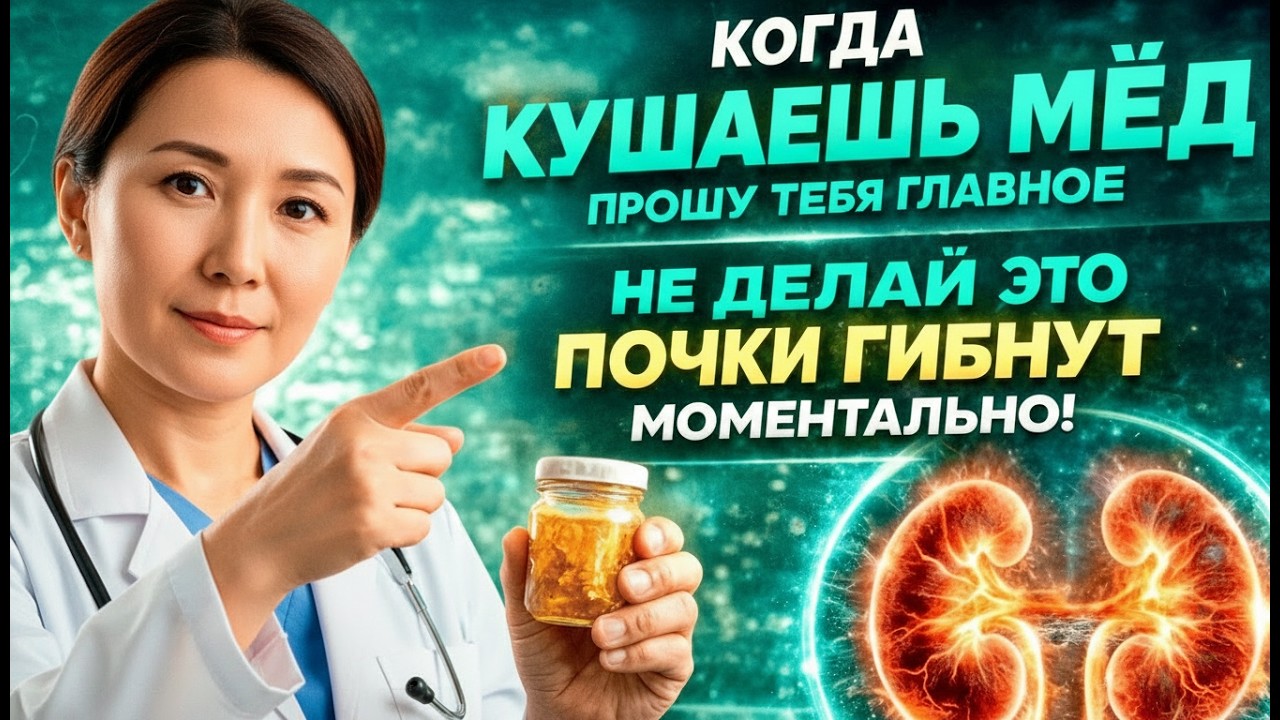 ПРОВЕРЬ! ВСЕ ИСПОЛЬЗУЮТ МЁД НЕПРАВИЛЬНО / ТОП-4 ОПАСНЫХ СОЧЕТАНИЯ ДЛЯ ПОЧЕК