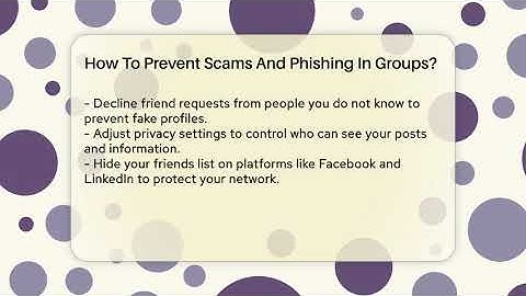 How To Prevent Scams And Phishing In Groups? - Everyday-Networking