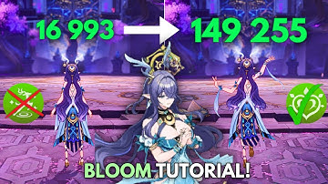 C0 Lauma 150K BLOOM Tutorial !! [ Genshin Impact ]