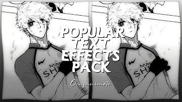 Popular Text Effects Pack on Funimate | Moonie달 |