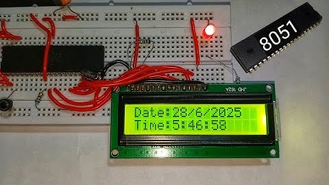 Digital Clock Using 8051 - Zero Electronics