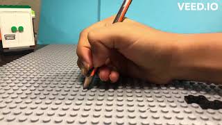 Lego pencil drawing animation