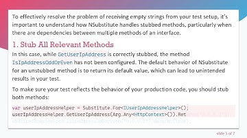 Troubleshooting NSubstitute: Fixing the Issue with Empty User IP Address Returns