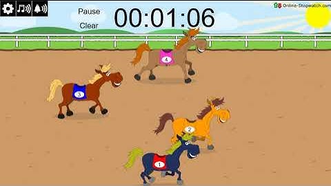 2 minute horse race timer