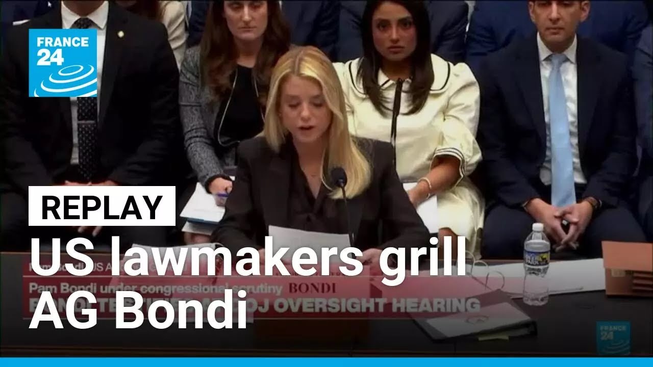 REPLAY: US lawmakers grill attorney general Bondi over Epstein file release • FRANCE 24 English
