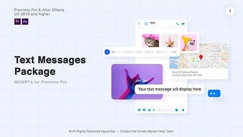 Text Messages Package Premiere Pro   Template Videohive 28384060