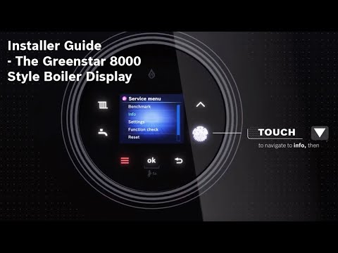 Installer Guide The Greenstar 8000 Style Boiler Display Youtube