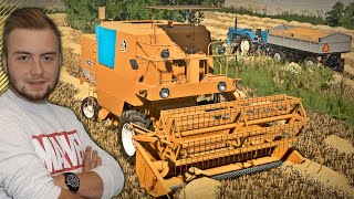 POLSKA WIEŚ #4  ŻNIWA Z BIZONEM, JĘCZMIEŃ SKOSZONY [ BIZON Z040 ] | FARMING SIMULATOR 19 