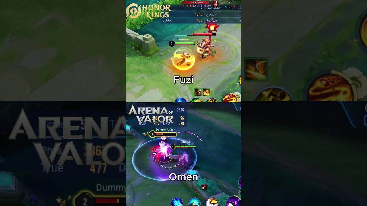 Fuzi (HoK) vs Omen (AoV) 