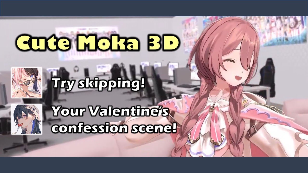 Cute Moka 3D! 【Amayui Moka, Tachibana Hinano, Kogara Toto, Ichinose Uruha | VSPO! ENG SUB】