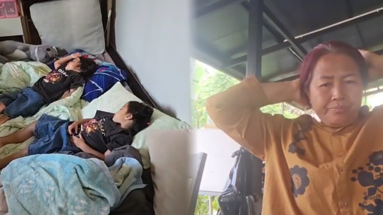 เวลาว่างของยาย จนกว่าหลานจะนอน #ลูกของแอนบอย #น้องเพชรน้องพลอย 