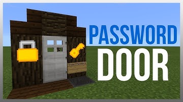 Simplest redstone password door-TUTORIAL INCLUDE (works for 0.16.1 and java edition