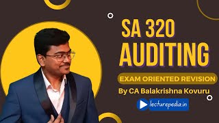 SA 320 Materiality in planning and performing an audit || CA Final & Intermediate Auditing Standards