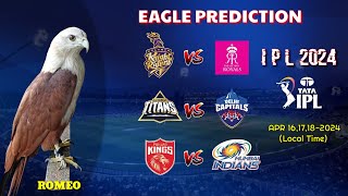 IPL 2024 | KKR vs RR | GT vs DC | PBKS vs MI | Eagle Prediction