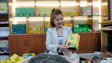 Đóng gói cận cảnh trà nõn tôm đặc biệt vụ Xuân thơm ngon 500k