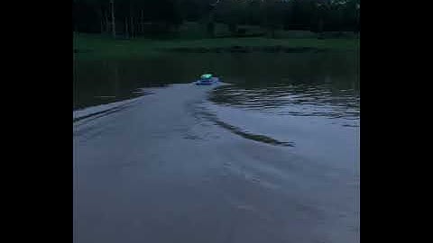 Arduboat first time in the water