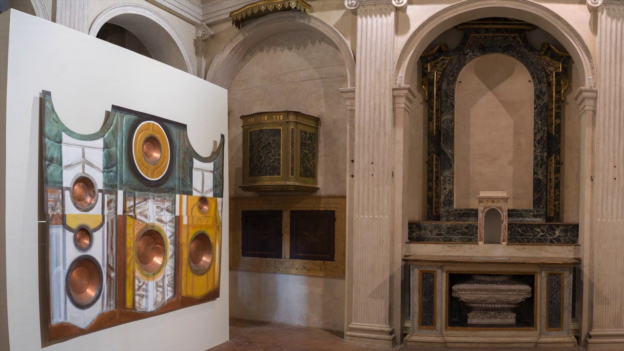 David Novros solo show "Coppers" at Ex Oratorio di San Lupo - Fondazione Adriano Bernareggi