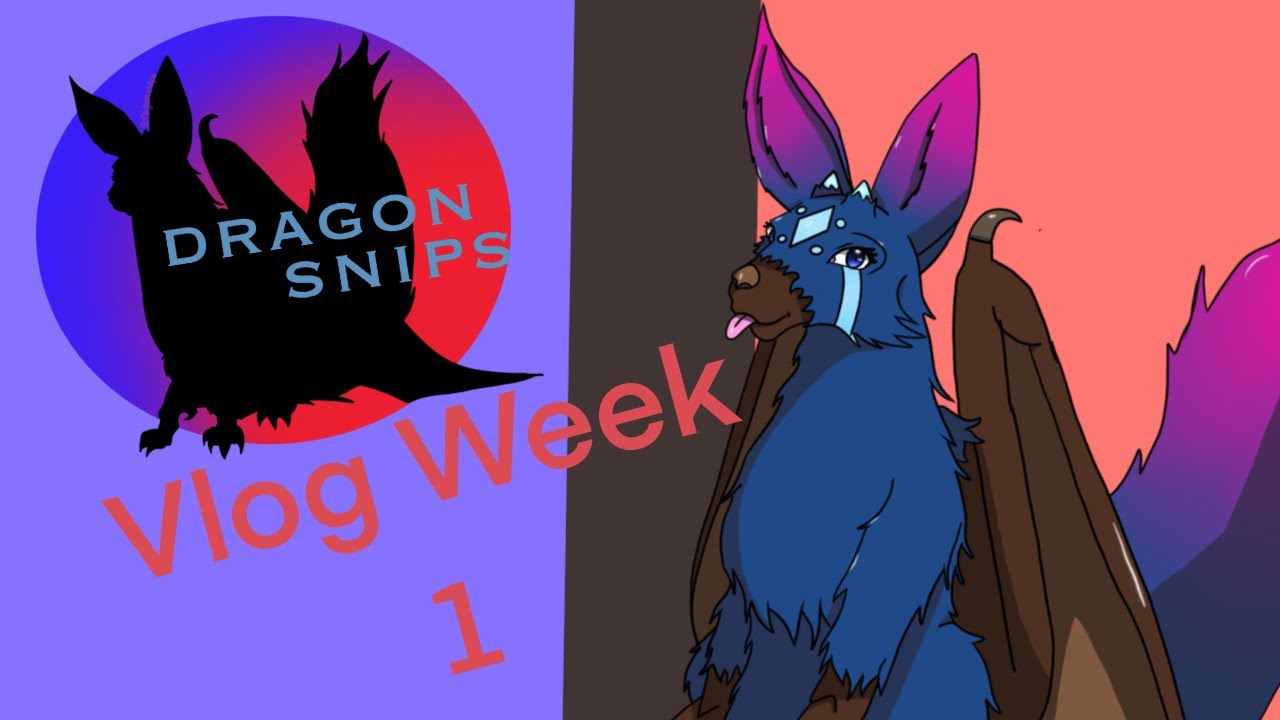 Dragonsnips Vlog- Week 1 (Etsy Shop and Jazza's artwork)
