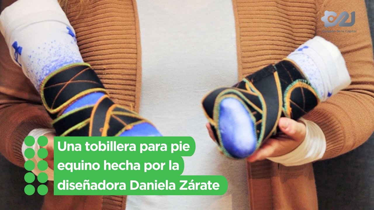 Una para pie equino hecha la diseñadora Daniela Zárate -