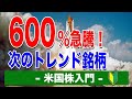 600％急騰！次に来る米国株トレンド銘柄 ｜米国株入門【海外株投資チャンネル】