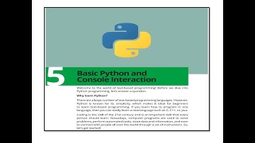 Basic Pyhton with console interaction Chapter 5 Class VIII