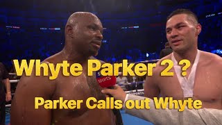 Joseph Parker vs Dillian Whyte 2 ? Parker Weirdly Calls out Whyte Since Zhang Is Fighting Wilder