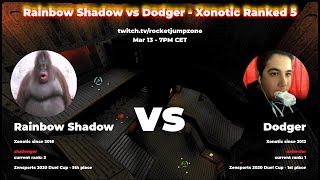 Rainbow Shadow vs Dodger - Xonotic Ranked 5