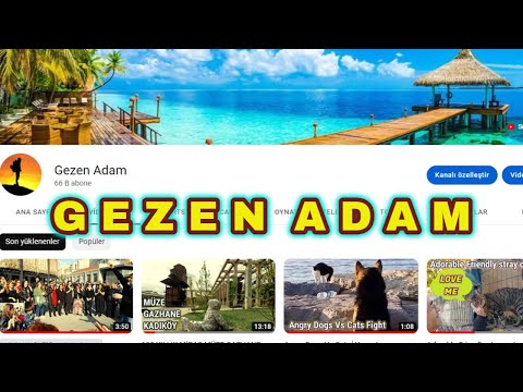 Introducing My Youtube Channel │GEZEN ADAM │YouTube Kanalımın Tanıtım Videosu