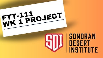SDI | FTT-111, Week 1