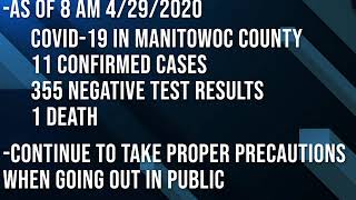 April 29, 2020 | Daily Update with Manitowoc County Emergency Services