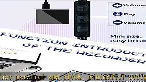 PocketRec - 64GB Mini Voice Recorder, Voice Activated Recorder with 750 Hours Recording Capacity, L