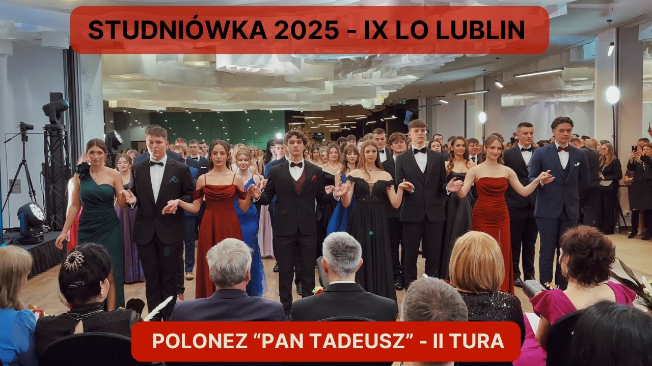 IX LO Lublin - Studniówka 2025 - Polonez 