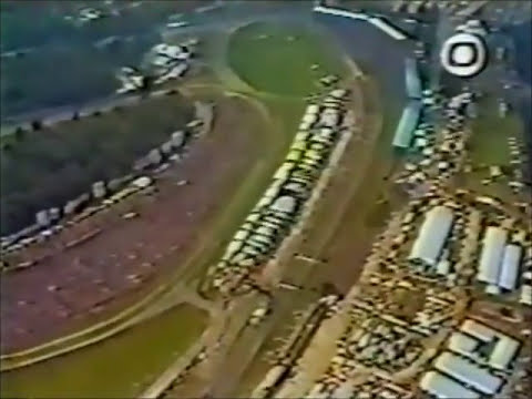 LARGADA do GP da Inglaterra de 1986: Confusão com Vários Carros e Contusão de Laffite