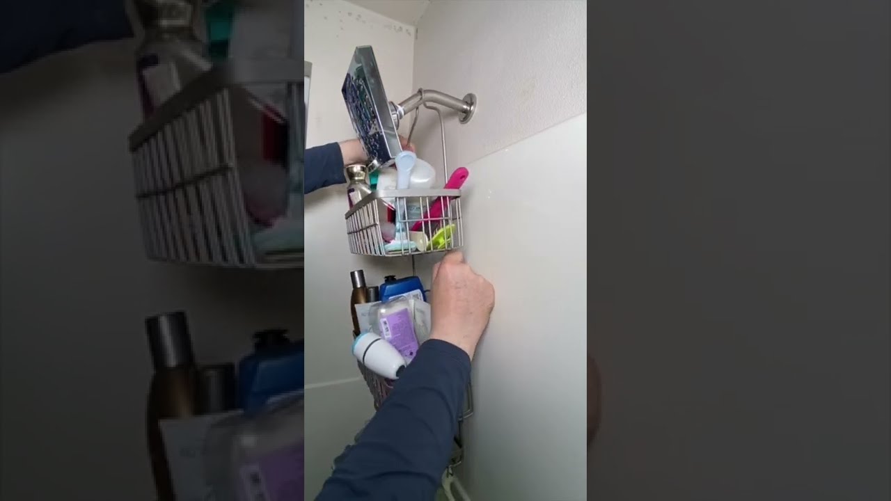 QUICK SHOWER CADDY TIP! - YouTube